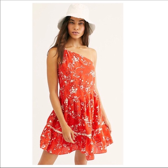 FREE PEOPLE FLORAL MINI DRESS - Picture 7 of 8